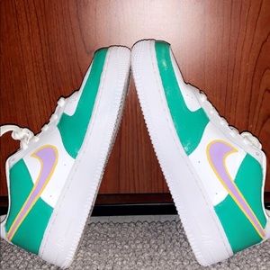Custom painting Air Force 1s!